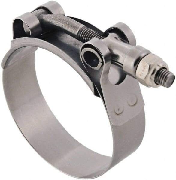 IDEAL TRIDON - 2.88 to 3.19" Hose, 3/4" Wide, T-Bolt Channel Bridge Clamp - 2.88 to 3.19" Diam, Stainless Steel - Eagle Tool & Supply