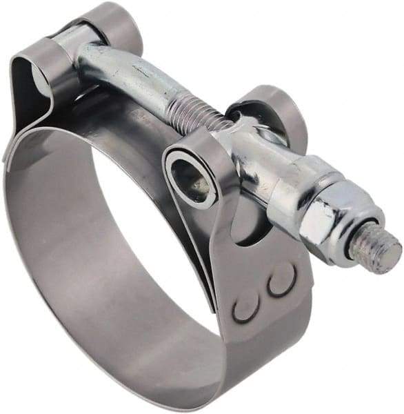 IDEAL TRIDON - 8 to 8.31" Hose, 3/4" Wide, T-Bolt Hose Clamp - 8 to 8.31" Diam, Stainless Steel - Eagle Tool & Supply