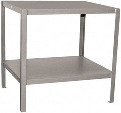 Jamco - 24 Wide x 24" Deep x 30" High, Steel Work Stand - Flat Top, Fixed Legs, Gray - Eagle Tool & Supply