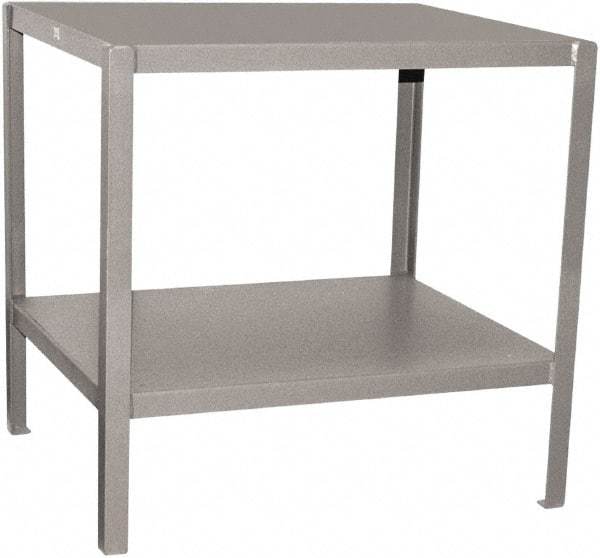 Jamco - 36 Wide x 18" Deep x 30" High, Steel Work Stand - Flat Top, Fixed Legs, Gray - Eagle Tool & Supply