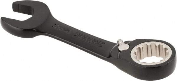 Proto - 3/4" 12 Point Offset Combination Wrench - 15° Offset Angle, 5-1/2" OAL, Steel, Black Chrome Finish - Eagle Tool & Supply