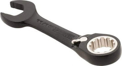 Proto - 11/16" 12 Point Offset Combination Wrench - 15° Offset Angle, 5" OAL, Steel, Black Chrome Finish - Eagle Tool & Supply