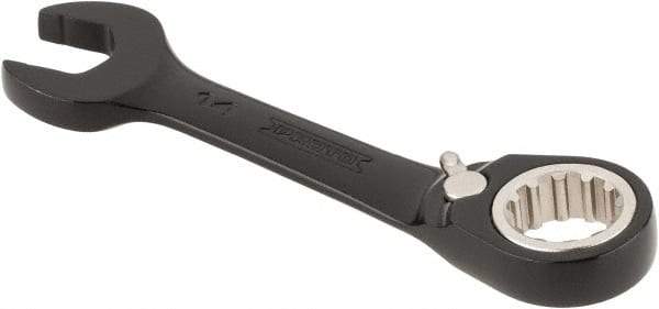 Proto - 14mm 12 Point Offset Combination Wrench - 15° Offset Angle, 4-1/4" OAL, Steel, Black Chrome Finish - Eagle Tool & Supply