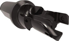 Allied Machine and Engineering - 18 to 20mm Diam, Straight Shank, 25.4mm Body Shank Diam, Combo Chamfer and Countersink Drill - TCMT 110204 Insert, 113.9mm OAL - Eagle Tool & Supply