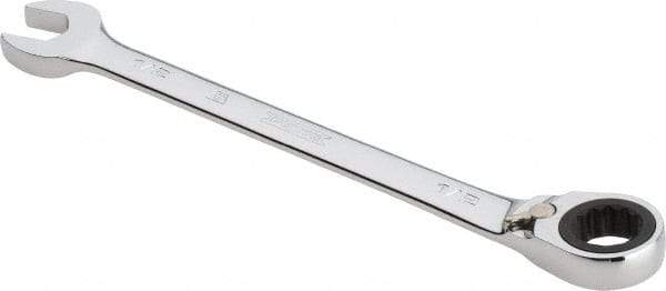 Proto - 1/2" 12 Point Combination Wrench - 0° Offset Angle, 7" OAL, Steel, Chrome Finish - Eagle Tool & Supply