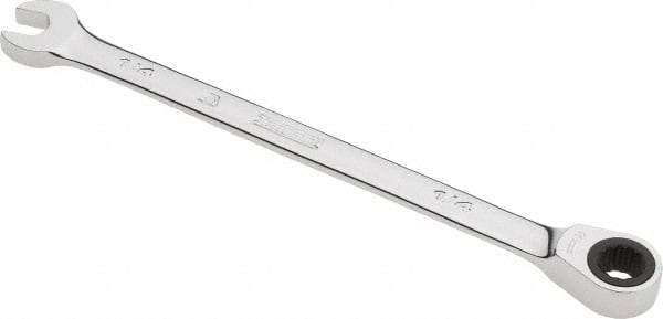 Proto - 1/4" 12 Point Combination Wrench - 0° Offset Angle, 5" OAL, Steel, Chrome Finish - Eagle Tool & Supply