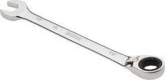 Proto - 17mm 12 Point Combination Wrench - 0° Offset Angle, 8-7/8" OAL, Steel, Chrome Finish - Eagle Tool & Supply