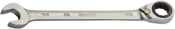 Proto - 24mm 12 Point Combination Wrench - 0° Offset Angle, 12-3/4" OAL, Steel, Chrome Finish - Eagle Tool & Supply