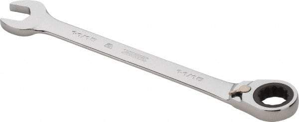 Proto - 1-1/16" 12 Point Combination Wrench - 0° Offset Angle, 14-1/8" OAL, Steel, Chrome Finish - Eagle Tool & Supply