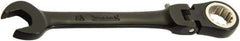 Proto - 5/16" 12 Point Flexhead Combination Wrench - 15° Offset Angle, 5" OAL, Steel, Black Chrome Finish - Eagle Tool & Supply