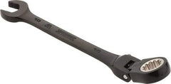 Proto - 10mm 12 Point Flexhead Combination Wrench - 15° Offset Angle, 5" OAL, Steel, Black Chrome Finish - Eagle Tool & Supply