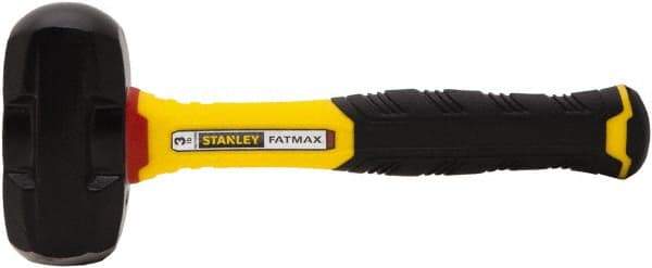 Stanley - 3 Lb Head, 10" Long Drilling Hammer - Steel Head, Fiberglass Handle - Eagle Tool & Supply