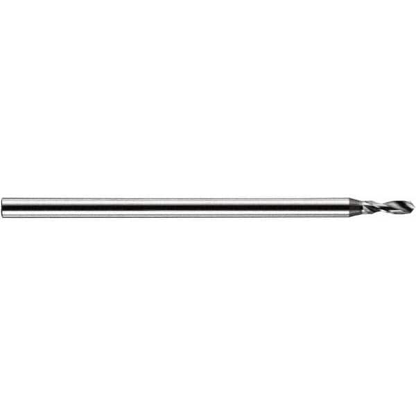 Accupro - 0.65mm Body Diam, 120°, 30mm OAL, Solid Carbide Spotting Drill - Eagle Tool & Supply