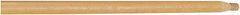 Rubbermaid - 54 x 1-1/16" Wood Handle for Push Brooms - Threaded Connection, Tan - Eagle Tool & Supply