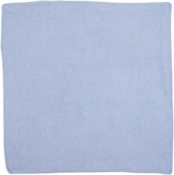 Rubbermaid - Dry Microfiber Wipes - 16" x 16" Sheet Size, Blue - Eagle Tool & Supply