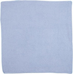 Rubbermaid - Dry Microfiber Wipes - 16" x 16" Sheet Size, Blue - Eagle Tool & Supply