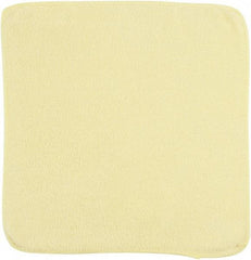 Rubbermaid - Dry Microfiber Wipes - 12" x 12" Sheet Size, Yellow - Eagle Tool & Supply