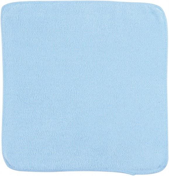 Rubbermaid - Dry Microfiber Wipes - 12" x 12" Sheet Size, Blue - Eagle Tool & Supply