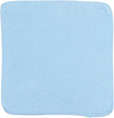 Rubbermaid - Dry Microfiber Wipes - 12" x 12" Sheet Size, Blue - Eagle Tool & Supply