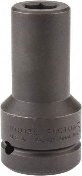 Proto - 1" Drive 3/4" Deep Impact Socket - 6 Points, 4" OAL - Eagle Tool & Supply