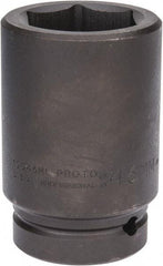 Proto - 1" Drive 46mm Deep Impact Socket - 6 Points, 4-1/8" OAL - Eagle Tool & Supply