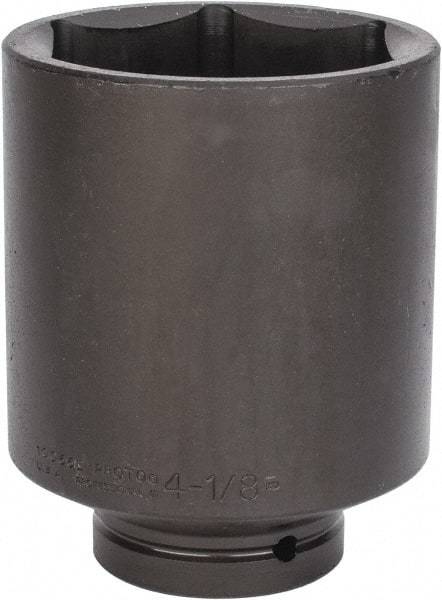 Proto - 1" Drive 4-1/8" Deep Impact Socket - 6 Points, 6-3/4" OAL - Eagle Tool & Supply