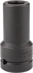 Proto - 1" Drive 24mm Deep Impact Socket - 6 Points, 4" OAL - Eagle Tool & Supply