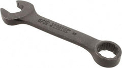 Proto - 1/2" 12 Point Offset Combination Wrench - 15° Offset Angle, 4-5/16" OAL, Steel, Black Finish - Eagle Tool & Supply