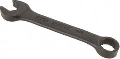 Proto - 3/8" 12 Point Offset Combination Wrench - 15° Offset Angle, 3-3/4" OAL, Steel, Black Finish - Eagle Tool & Supply