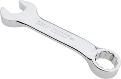 Proto - 15mm 12 Point Offset Combination Wrench - 15° Offset Angle, 4-11/16" OAL, Steel, Chrome Finish - Eagle Tool & Supply