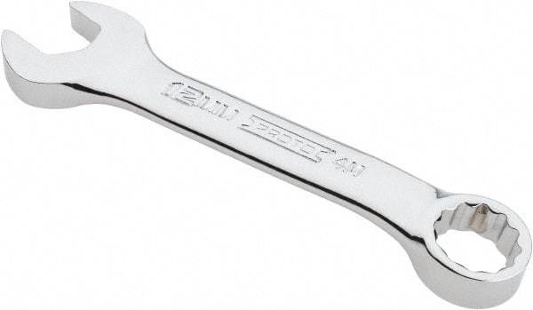 Proto - 12mm 12 Point Offset Combination Wrench - 15° Offset Angle, 4-1/8" OAL, Steel, Chrome Finish - Eagle Tool & Supply