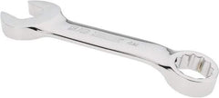 Proto - 5/8" 12 Point Offset Combination Wrench - 15° Offset Angle, 4-13/16" OAL, Steel, Chrome Finish - Eagle Tool & Supply