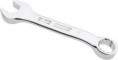 Proto - 7/16" 12 Point Offset Combination Wrench - 15° Offset Angle, 4-1/16" OAL, Steel, Chrome Finish - Eagle Tool & Supply