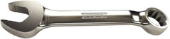 Proto - 1/4" 12 Point Offset Combination Wrench - 15° Offset Angle, 3-1/4" OAL, Steel, Chrome Finish - Eagle Tool & Supply