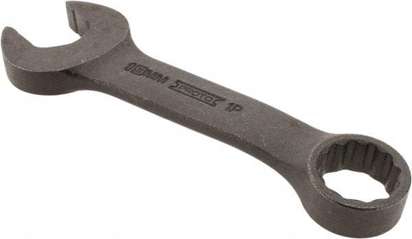 Proto - 19mm 12 Point Offset Combination Wrench - 15° Offset Angle, 5-7/16" OAL, Steel, Black Finish - Eagle Tool & Supply