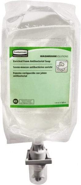 Rubbermaid - 1,100 mL Dispenser Refill Foam Soap - Clear, Fragrance Free Scent - Eagle Tool & Supply