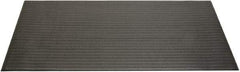Ability One - 5' Long x 3' Wide, Dry Environment, Anti-Fatigue Matting - Black, Vinyl with Vinyl Sponge Base, Beveled - Eagle Tool & Supply
