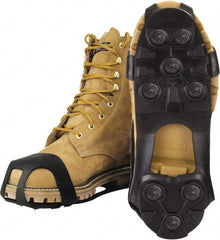 Winter Walking - Ice Traction Footwear Footwear Style: Strap-On Cleat Traction Type: Steel Studs - Eagle Tool & Supply