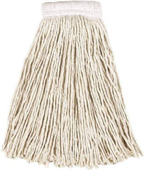 Rubbermaid - White Head Band, Medium Cotton Cut End Mop Pad - Quick Change Connection - Eagle Tool & Supply