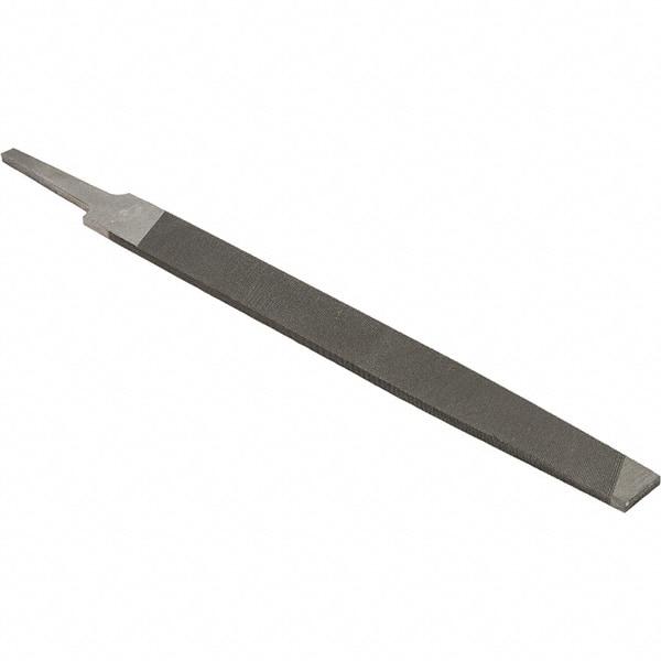 Value Collection - 8" Long, Smooth Cut, Mill American-Pattern File - Single Cut, 9/64" Overall Thickness - Eagle Tool & Supply