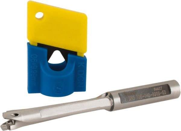 Iscar - 8.5mm to 8.89mm Diam, 5xD, 42.42mm Max Depth, 9mm Shank Diam, 89.92mm OAL, Replaceable-Tip Drill - FCP, ICK, ICK-2M, ICM, ICP, iCP-2M Insert, 8 Seat Size, 61665048 Toolholder, Series UniSumoCham - Eagle Tool & Supply