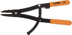 Lang - 3-1/16 to 6-1/4" Ring, Internal Retaining Ring Pliers - 3-1/16" Min Ring Size x 6-1/4" Max Ring Size - Eagle Tool & Supply