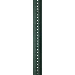 Nucor - 6' High, Powder Coated Traffic Sign Post - Steel, 3/8" Hole Diam, Green - Eagle Tool & Supply