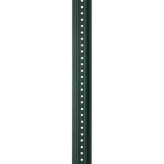 Nucor - 12' High, Powder Coated Traffic Sign Post - Steel, 3/8" Hole Diam, Green - Eagle Tool & Supply