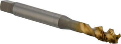 OSG - 5/16-18 UNC 3 Flute 3B Modified Bottoming Spiral Flute Tap - Vanadium High Speed Steel, TiN Finish, 90mm OAL, Right Hand Flute, Right Hand Thread, H3, Series 16450 - Eagle Tool & Supply