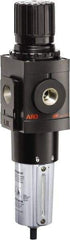 ARO/Ingersoll-Rand - 3/4" NPT Port Heavy Duty 1 Piece Filter/Regulator FRL Unit - Metal Bowl, 236 SCFM, 250 Max psi, 13.642" High x 4.091" Long, Manual Drain - Eagle Tool & Supply