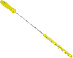 Vikan - 0.4" Diam Polyester Valve Brush - 19-5/8" OAL, 5-11/16" Head Length, Polypropylene & Stainless Steel Handle - Eagle Tool & Supply