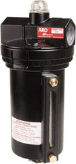 ARO/Ingersoll-Rand - 1" NPT, 200 Max psi Super Duty Modular Lubricator - Metal Bowl with Sight Glass, Zinc Body, 374 CFM, 150°F Max Temp, 4.63" Long x 4.79" Wide x 10.90" High - Eagle Tool & Supply