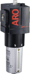 ARO/Ingersoll-Rand - 3/4" NPT, 250 Max psi Heavy Duty Modular Lubricator - Metal Bowl with Sight Glass, Aluminum Body, 330 CFM, 175°F Max Temp, 3.54" Long x 3.86" Wide x 10.110" High - Eagle Tool & Supply