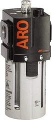 ARO/Ingersoll-Rand - 3/4" NPT, 150 Max psi Standard Modular Lubricator - Polycarbonate Bowl, Aluminum Body, 222 CFM, 125°F Max Temp, 2.76" Long x 2.87" Wide x 7.087" High - Eagle Tool & Supply